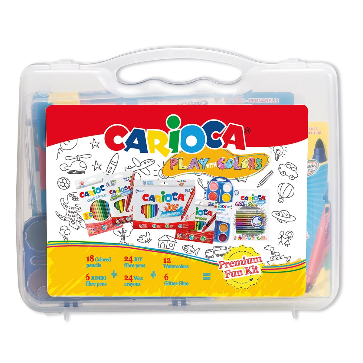 

Набор для рисования Carioca Play with Colors 90 эл 43262 ТМ: Carioca, 43262