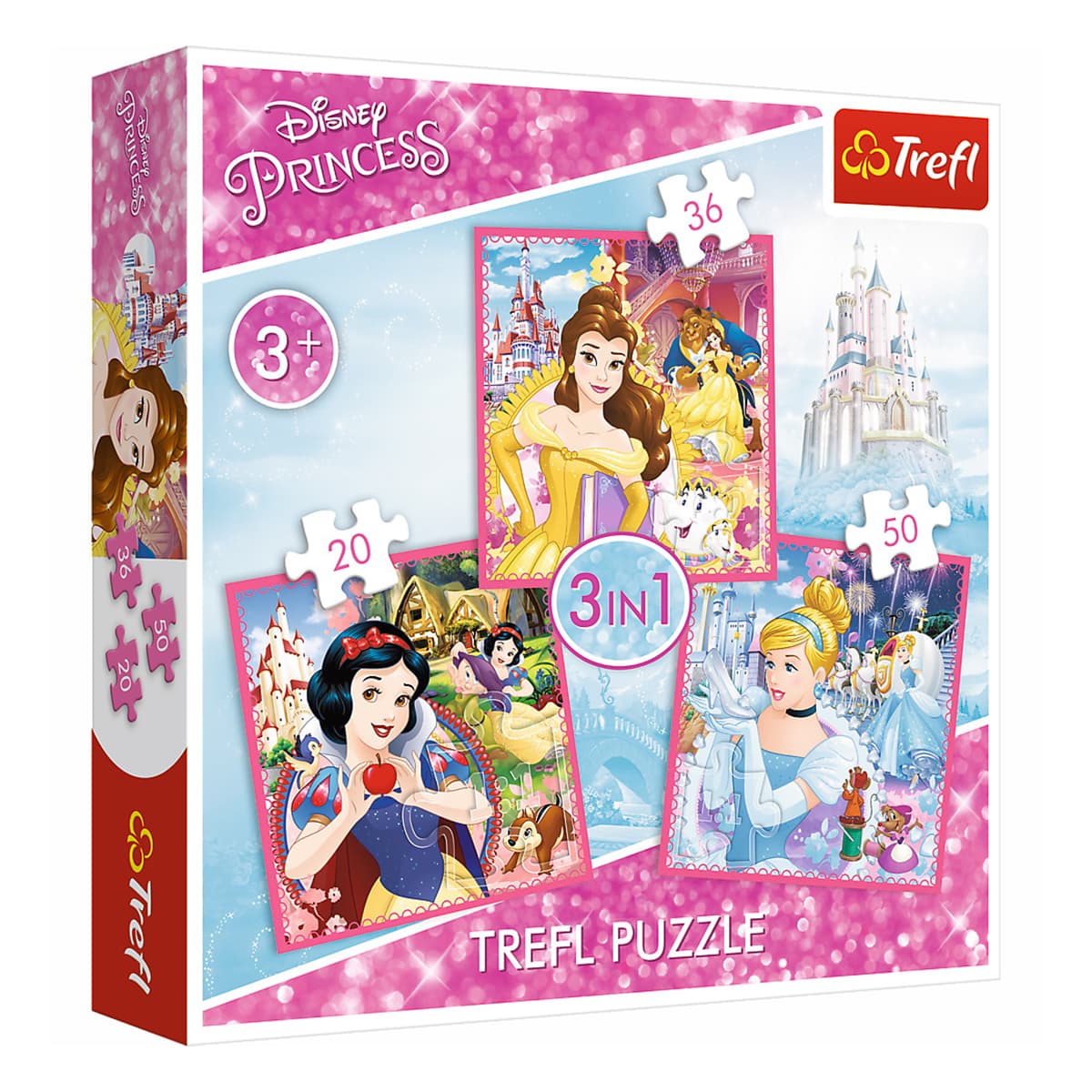 

Пазл 3 в 1 Trefl Disney Princess Волшебный мир принцесс 34833 ТМ: Trefl, 34833