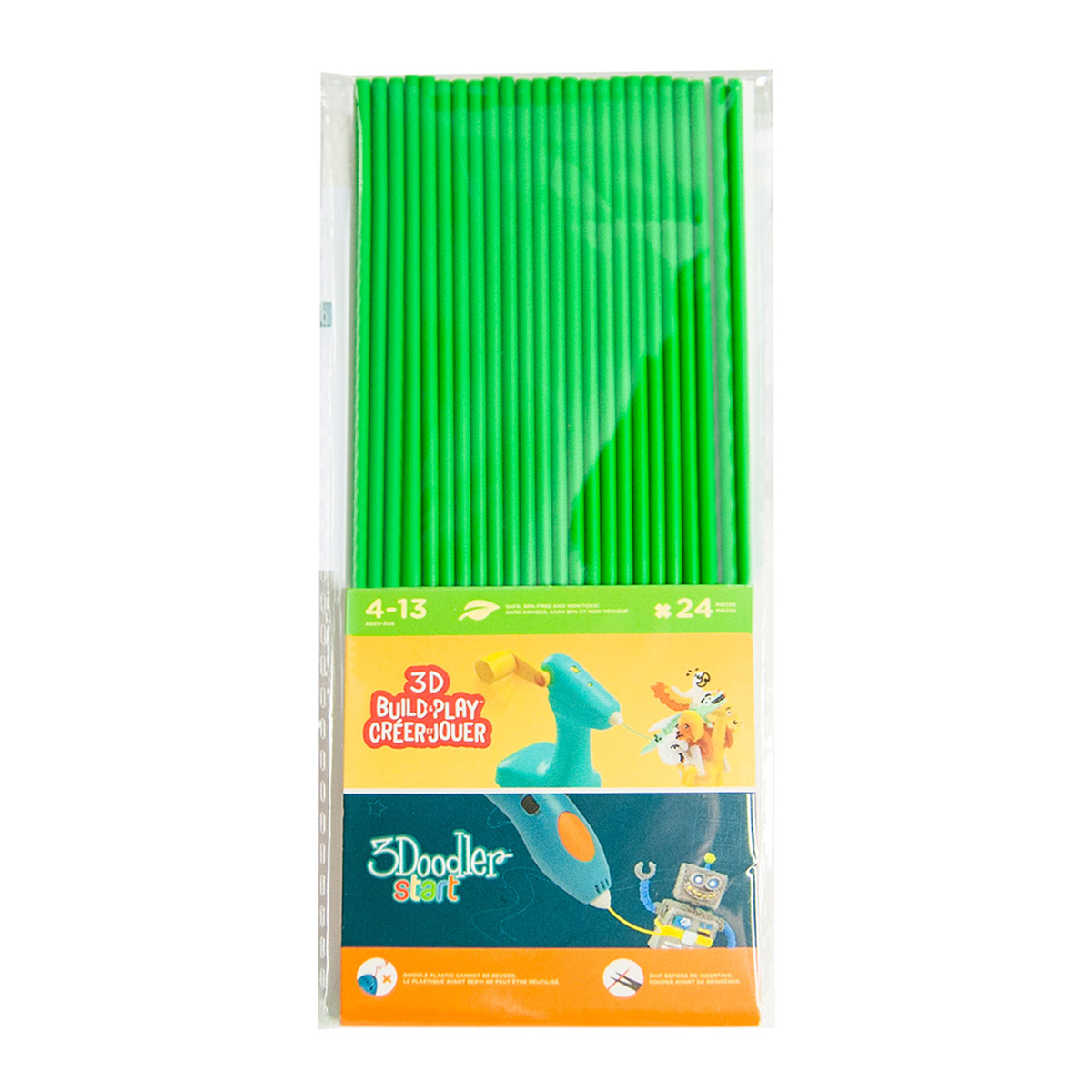 

Набор стержней 3Doodler Start для 3D-ручки, зеленый, 24 шт. 3DS-ECO07-GREEN-24 ТМ: 3Doodler Start, 3DS-ECO07-GREEN-24