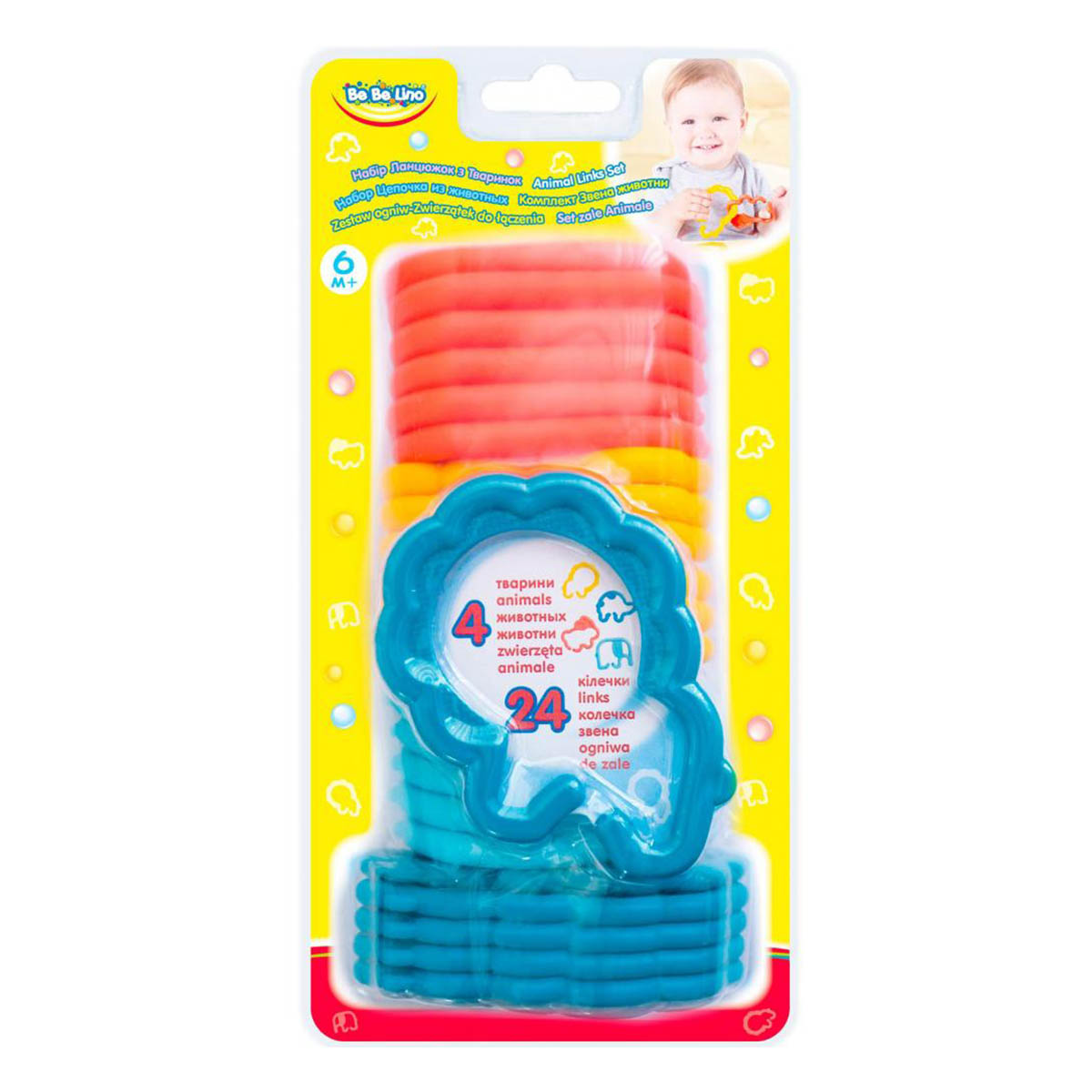 

Развивающая игрушка BeBeLino Цепочка из животных 58112 ТМ: BeBeLino, 58112