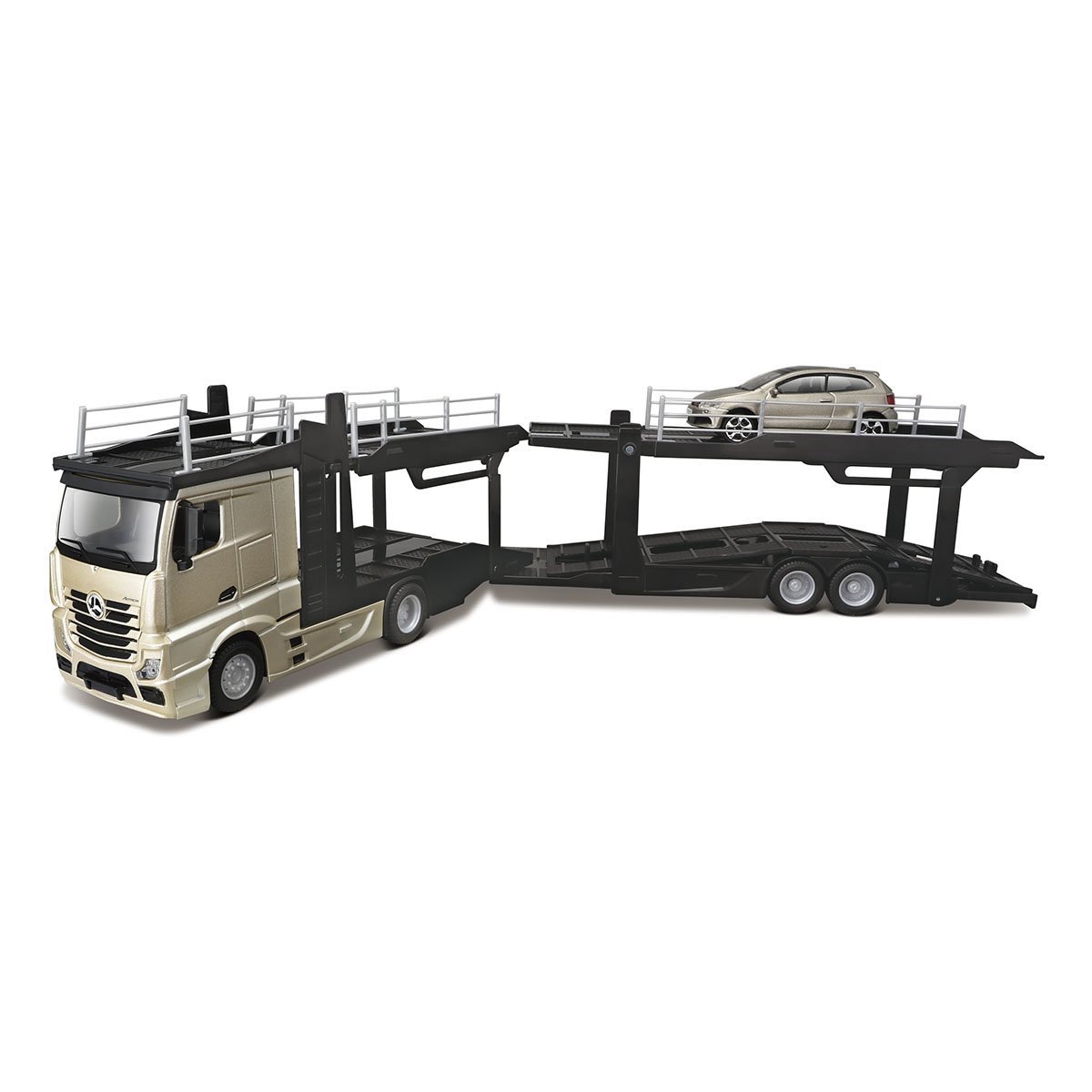 

Автотранспортер Bburago Mercedes-Benz Actros 1:43 18-31458 ТМ: Bburago, 18-31458