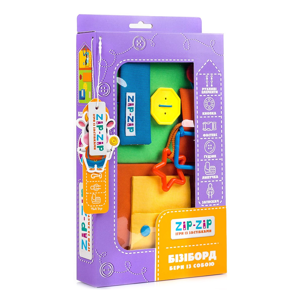 

Развивающая игрушка Vladi Toys Бизиборд Бери с собой ZZ1000-02 ТМ: Vladi Toys, ZZ1000-02