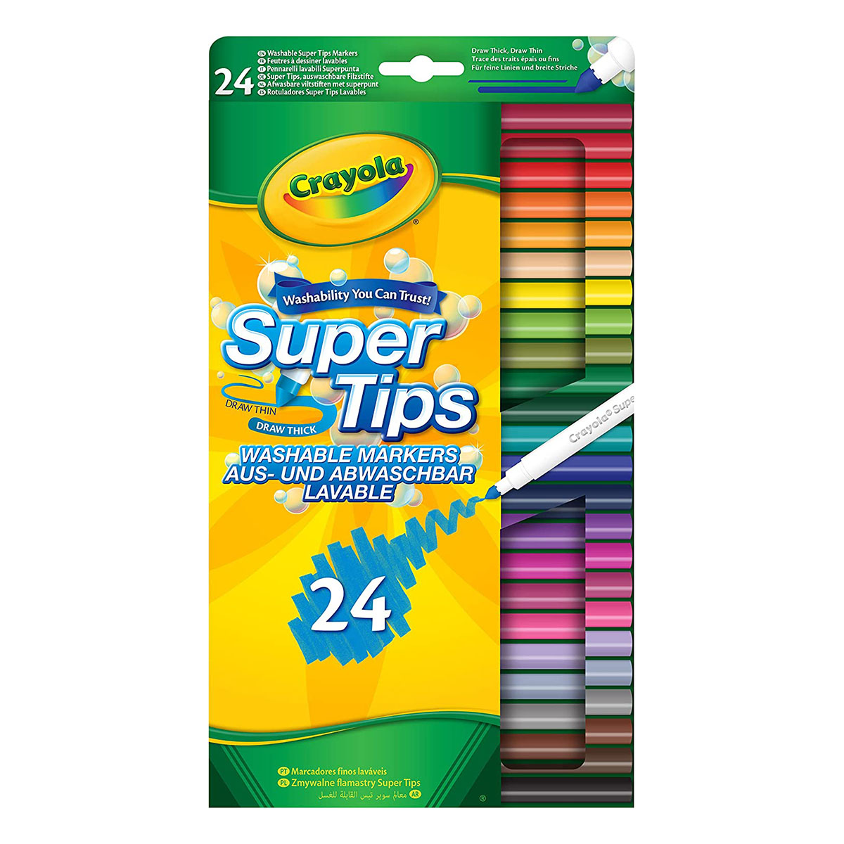 

Набор фломастеров Crayola SuperTips Washable Markers 24 шт 7551 ТМ: Crayola, 7551