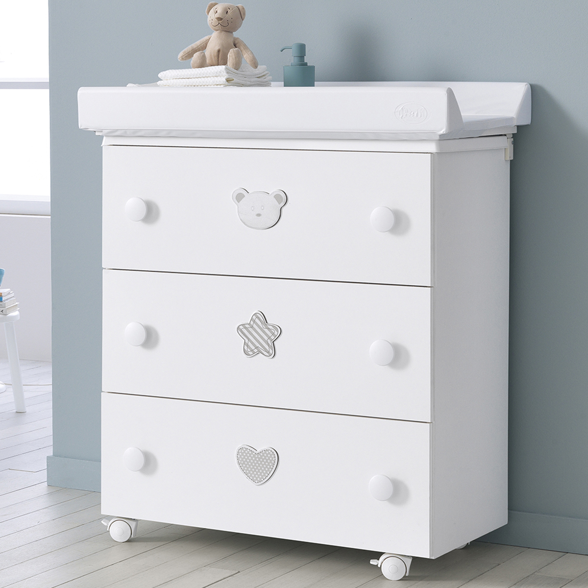 

Пеленальный комод Birillo bianco bagnetto Y19 White ТМ: Pali, Белый