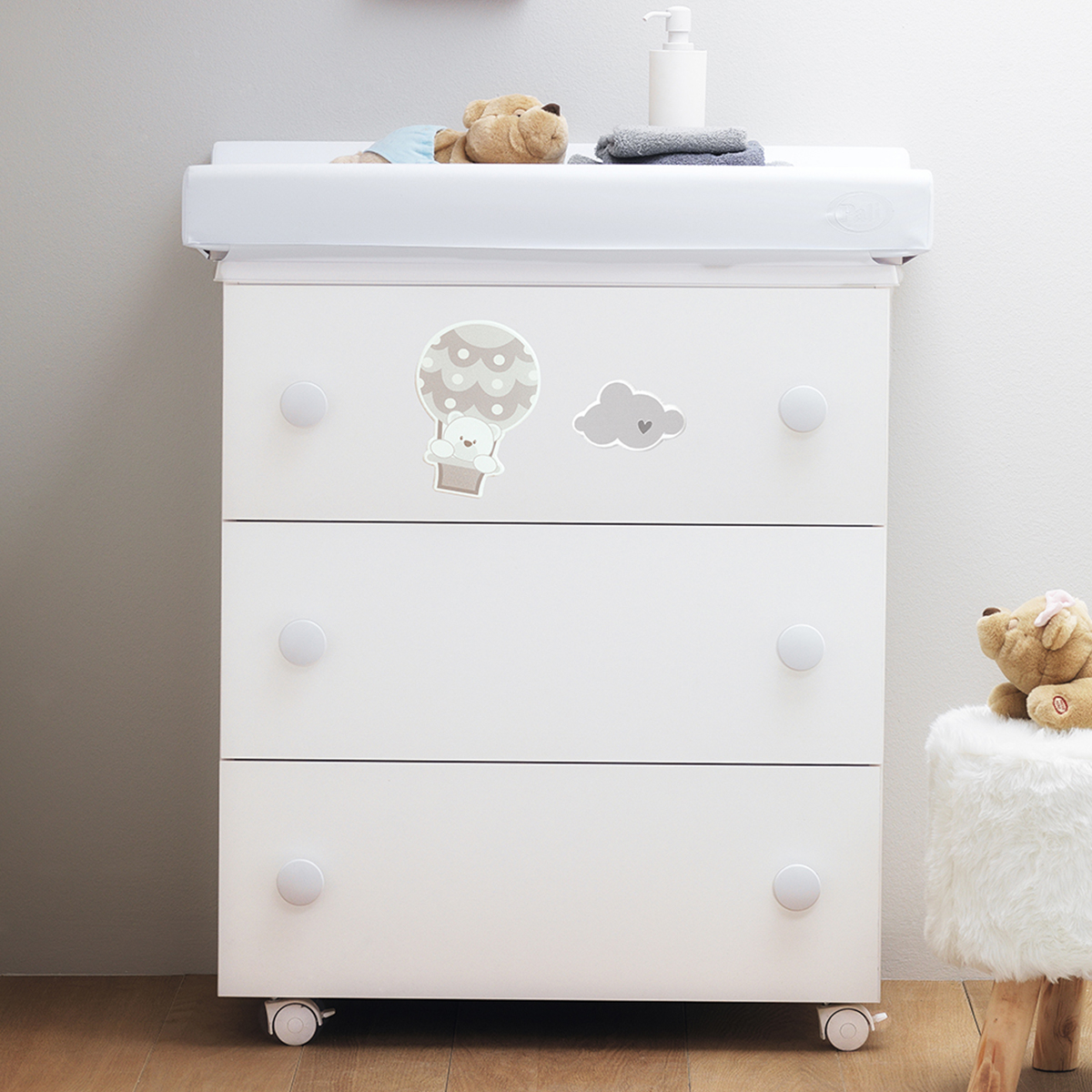 

Пеленальный комод Pali Bonnie Baby MY19 White 0533248N ТМ: Pali, Белый, 0533248N