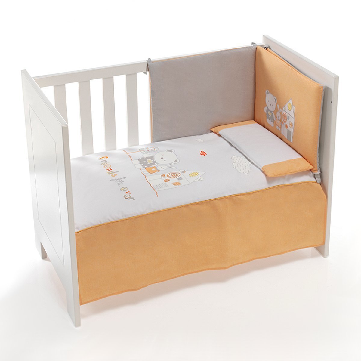 

Комплект постельного белья Casita (оранжевый), 6 элементов U0023 ТМ: Interbaby, U0023
