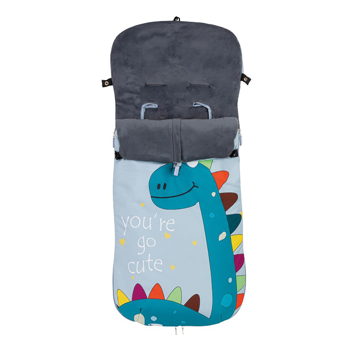 

Спальный мешок в коляску Interbaby Dino 46х105 10064 ТМ: Interbaby, Голубой, 10064