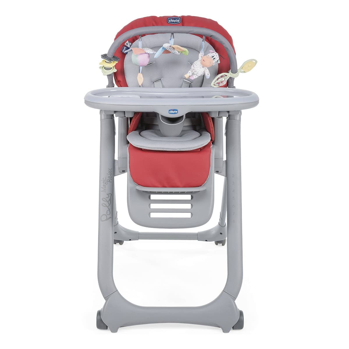 

Стульчик для кормления Chicco Polly Magic Relax Red 79502.64 ТМ: Chicco, Серый с красным, 79502.64