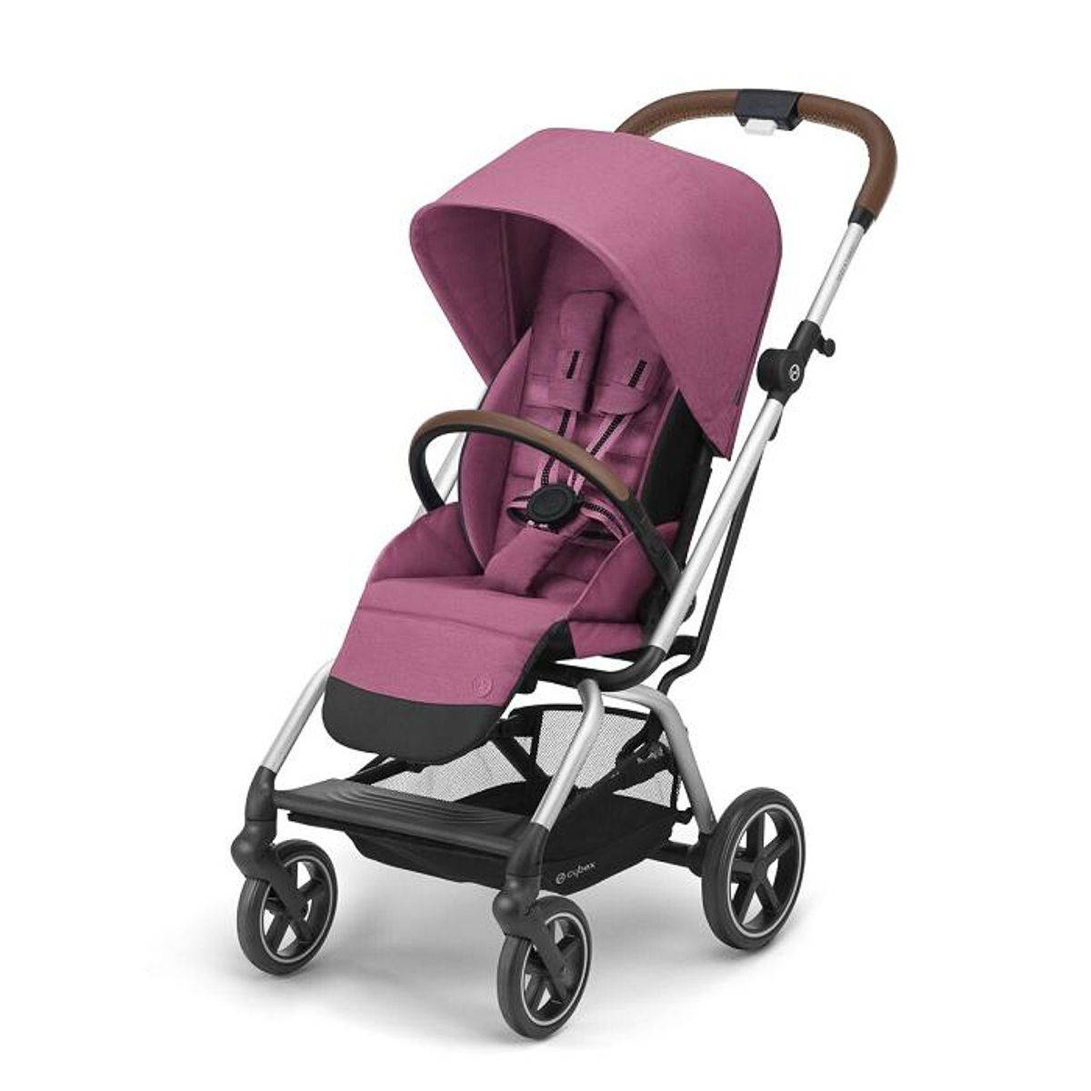

Прогулочная коляска Cybex Eezy S Twist+ 2 SLV B Magnolia Pink Purple с бампером 521001775 ТМ: Cybex, Розовый, 521001775