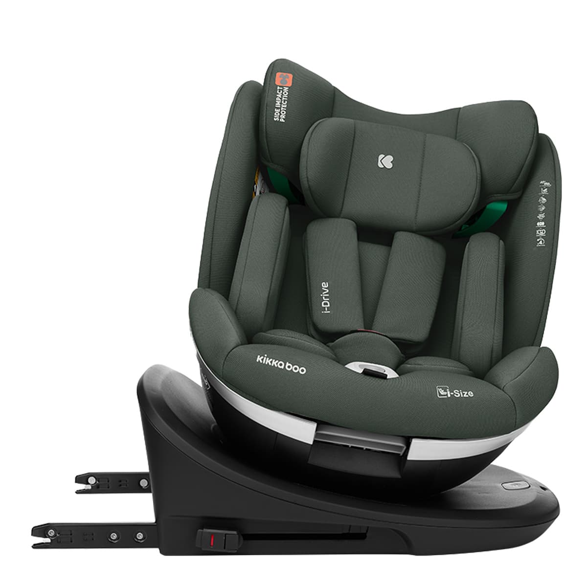 Автокрісло Kikka boo i-Drive i-Size Army Green 40-150 см - 5