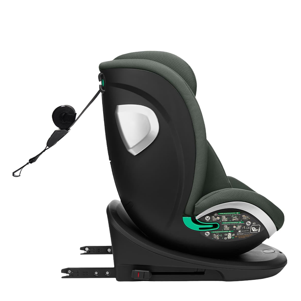 Автокрісло Kikka boo i-Drive i-Size Army Green 40-150 см - 6