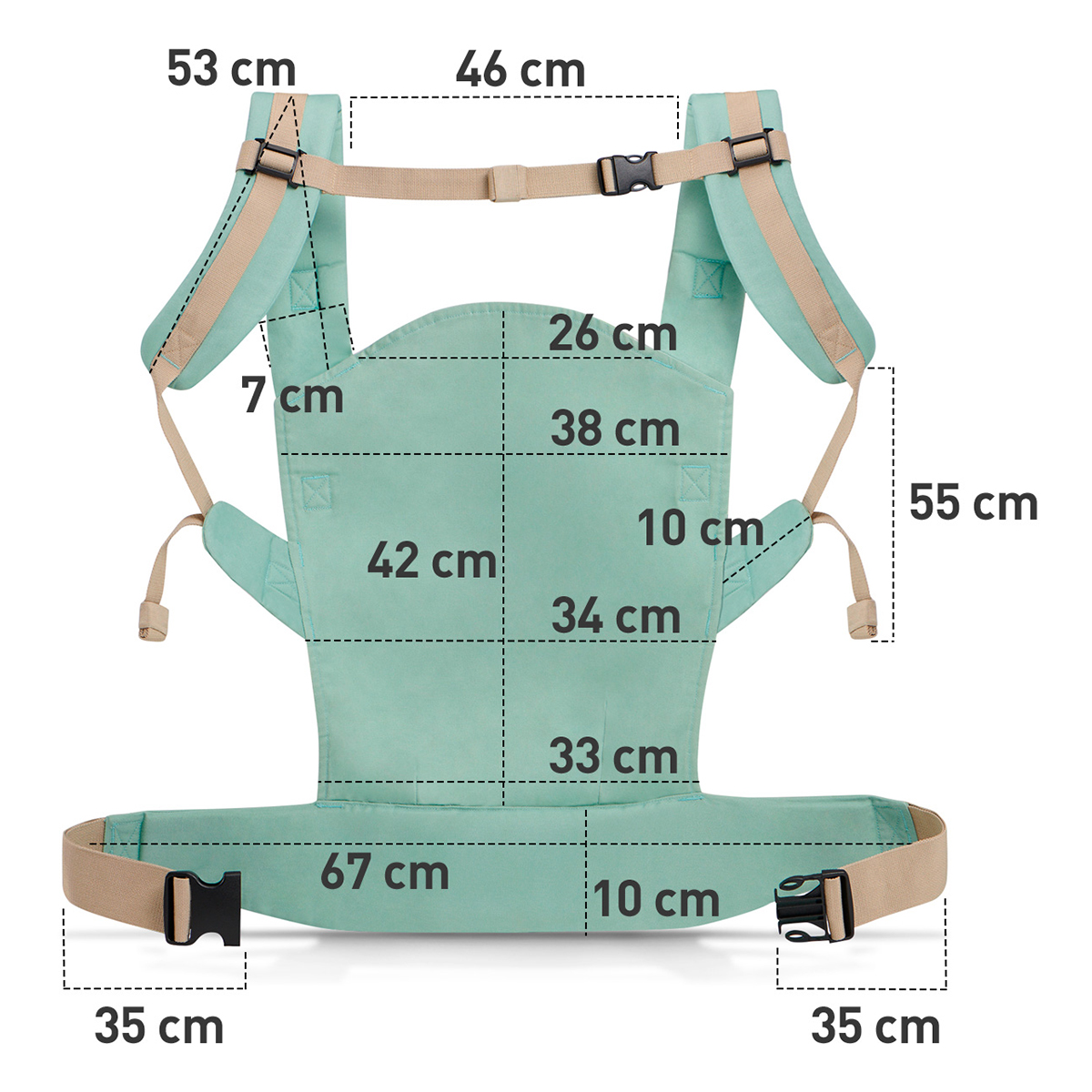 Рюкзак-переноска Kinderkraft Nino Mint - 3