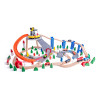 Игровой набор Woody Железнодорожный путь с краном 130 эл