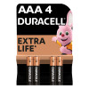 Батарейки щелочные Duracell Basic AAA 1.5V LR03/MN2400 4 шт
