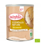 Каша органическая злаковая Babybio с пшеницей, овсом и рисом 220 г