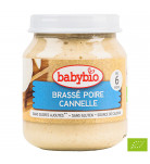 Пюре органическое молочное Babybio на основе коровьего молока с грушей и корицей 130 г