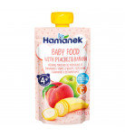 Пюре фруктовое Hamanek Яблоко Персик Банан 120 г