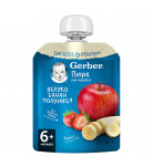 Пюре Gerber Яблоко Банан Клубника 90 г