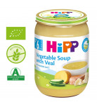 Мясо-овощное органическое пюре HiPP Овощной суп с нежной телятиной 190 г