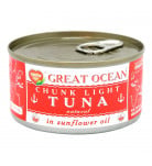 Тунец цельный в подсолнечном масле Great Ocean 185 мл