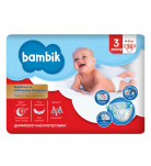 Подгузники Bambik Medium Midi 3 (4-9 кг) 36 шт