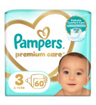 Подгузники Pampers Premium Care Размер 3 Midi 6-10 кг 60 шт