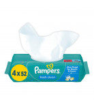 Влажные салфетки Pampers Fresh Clean Quatro 4х52 шт