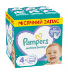 Подгузники Pampers Active Baby Размер 4 (9-14 кг) 180 шт