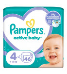 Подгузники Pampers Active Baby Размер 4 (9-14 кг) 46 шт