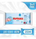 Детские влажные салфетки Huggies Pure Quadro, 224 шт