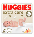 Подгузники Huggies Extra Care Newborn 2 Mega (3-6 кг) 82 шт 