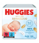 Влажные салфетки Huggies Extra Care Sensitive 168 шт
