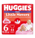 Подгузники-трусики Huggies Pants Little Movers 6 for girl 15-25 кг 44 шт