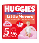 Трусики-подгузники Huggies Little Movers Pants M-pack Girl 12-17 кг, 96 шт