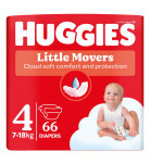 Подгузники Huggies Little Movers 4 (7-18 кг) 66 шт