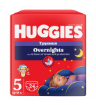 Подгузники-трусики Huggies Overnights 5 (12-17 кг), 24 шт