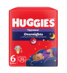 Подгузники-трусики Huggies Overnights 6 (15-25 кг), 22 шт