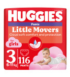 Подгузники-трусики Huggies Pants Little Movers Girls 3 M-Pack (6-11 кг) 116 шт