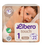 Подгузники Libero Touch Размер 1 (2-5 кг) 22 шт