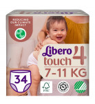 Подгузники-трусики Libero Touch 4 (7-11кг) 34 шт