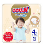 Подгузники GOO.N Premium Soft Размер 4 L (9-14 кг) 52 шт
