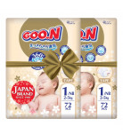 Подгузники GOO.N Premium Soft до 5 кг (NB) 144 шт