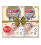 Подгузники GOO.N Premium Soft 3-6 кг (S) 140 шт