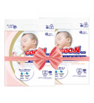 Подгузники GOO.N Plus для новорожденных до 5 кг (NB) 152 шт