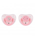 Пустышки Kikka boo Savanna Pink 6-18 мес 2 шт