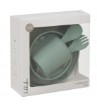 Набор посуды Kikkaboo Platinum Silicone Sage Mint 5 предметов