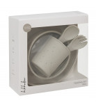 Набор посуды Kikkaboo Platinum Silicone Sage Sand 5 предметов