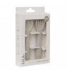 Набор вилка ложка Kikkaboo Platinum Silicone Sand Beige
