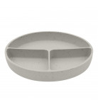 Тарелка трехсекционная Kikkaboo Platinum Silicone Sand Beige 600 мл