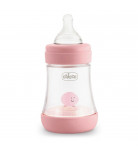 Бутылочка Chicco Perfect 5 розовая с соской 0 мес, 150 мл 